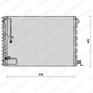 DELPHI TSP0225076 Condenser, air conditioning